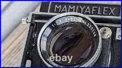 Mamiya Mamiyaflex Camera Sekor F= 8cm Lens From Japan VINTAGE READ