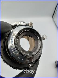 Mamiya Press Film Camera Sekor 90mm F3.5 Lens 6x4.5 6x6 Film Back JPN Vintage