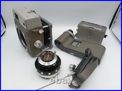Mamiya Press Film Camera Sekor 90mm F3.5 Lens 6x4.5 6x6 Film Back JPN Vintage