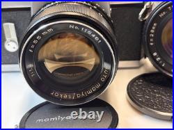 Mamiya/Sekor 1000 DTL 35mm SLR Film Camera with two lenses 55 & 28 mm Vintage