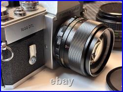 Mamiya/Sekor 1000 DTL 35mm SLR Film Camera with two lenses 55 & 28 mm Vintage