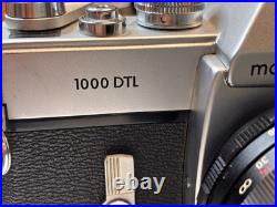 Mamiya/Sekor 1000 DTL 35mm SLR Film Camera with two lenses 55 & 28 mm Vintage