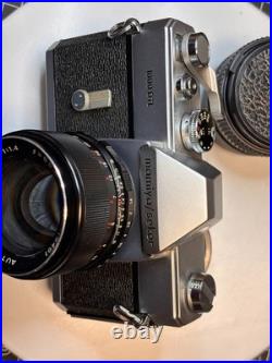 Mamiya/Sekor 1000 DTL 35mm SLR Film Camera with two lenses 55 & 28 mm Vintage Mamiya/Sekor 1000 DTL 35mm SLR Film Camera with two lenses 55 & 28 mm Vintage