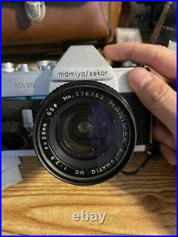 Mamiya Sekor 1000 DTL Vintage SLR Camera, Lenses, Bag, Flash Tested. Working