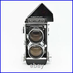 MamiyaFlex C2 with180mm f/4.5 Sekor Lens. Porroflex Viewfinder EXCELLENT ++
