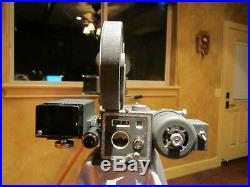 Maurer 16mm Movie Camera 3 Schneider Lenses! Hollywood Prop 35mm Hand Crank