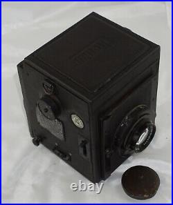 Mentor Reflex 9x9cm Camera with Tessar 13.5cm f4.5 Lens