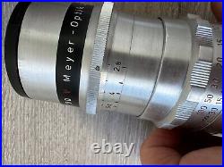 Meyer-Optik Görlitz Trioplan 100mm f/2.8 Vintage Camera Lens with Original Case