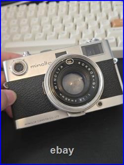Minolta AL-E Rangefinder Camera 35mm Film 40mm f1.8 Lens Vintage