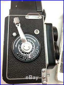 Minolta Autocord Twin Lens Reflex Camera for 120 film Plus Lenses And Lens Shade
