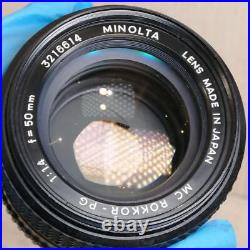 Minolta MC Rokkor-PG 50mm f1.4 Lens Vintage Camera Accessory Used