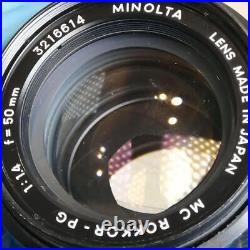 Minolta MC Rokkor-PG 50mm f1.4 Lens Vintage Camera Accessory Used