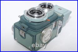 Minolta Miniflex 44 127 TLR Film camera. Rokkor 60mm f3.5 lens. Box. Case. Cap