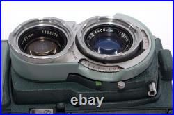 Minolta Miniflex 44 127 TLR Film camera. Rokkor 60mm f3.5 lens. Box. Case. Cap