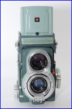 Minolta Miniflex 44 127 TLR Film camera. Rokkor 60mm f3.5 lens. Box. Case. Cap