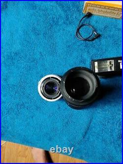 Minolta SRT 100 Camera Two Focal Lens Electronic Flash Tripod Bundle Vintage