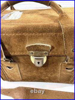 Minolta SRT101 35mm SLR Camera with ROKKOR-PF 55mm Lens And Vintage Suede Case