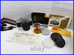 Minolta SRT101 35mm SLR Camera with ROKKOR-PF 55mm Lens And Vintage Suede Case