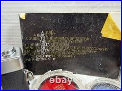 Minolta SRT101 35mm SLR Camera with ROKKOR-PF 55mm Lens And Vintage Suede Case