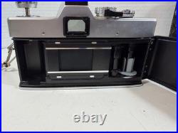 Minolta SRT101 35mm SLR Camera with ROKKOR-PF 55mm Lens And Vintage Suede Case