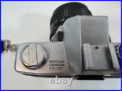 Minolta SRT101 35mm SLR Camera with ROKKOR-PF 55mm Lens And Vintage Suede Case