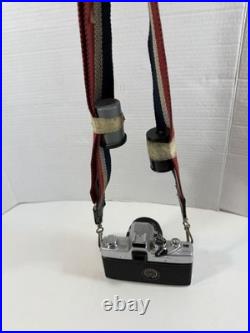 Minolta SRT101 35mm SLR Camera with ROKKOR-PF 55mm Lens And Vintage Suede Case