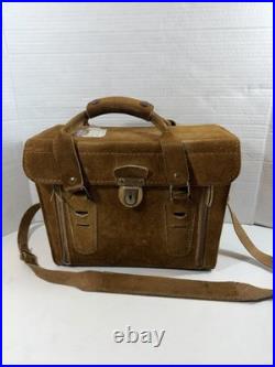 Minolta SRT101 35mm SLR Camera with ROKKOR-PF 55mm Lens And Vintage Suede Case