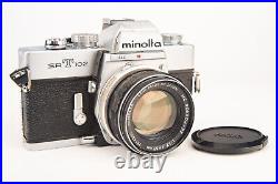 Minolta SRT102 35mm SLR Film Manual Camera with Rokkor-PF 55mm Lens Vintage V28