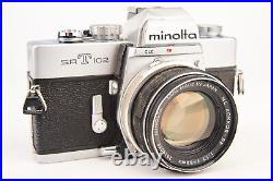 Minolta SRT102 35mm SLR Film Manual Camera with Rokkor-PF 55mm Lens Vintage V28