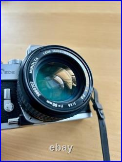 Minolta SRT202 35mm Vintage Film Camera & 50mm F/1.4 MC ROKKOR-X PG lens Minolta SRT202 35mm Vintage Film Camera & 50mm F/1.4 MC ROKKOR-X PG lens