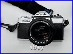 Minolta XD11 with 50mm f/1.7 Rokkor-X Lens Camera Vintage SLR 2 Lenses and Film