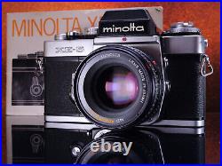 Minolta XE-5 35mm camera Rokkor 50mm f/1.7 lens Vintage SLR Camera #7067967