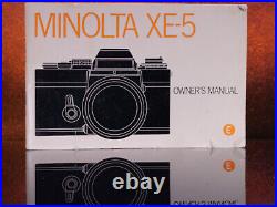 Minolta XE-5 35mm camera Rokkor 50mm f/1.7 lens Vintage SLR Camera #7067967