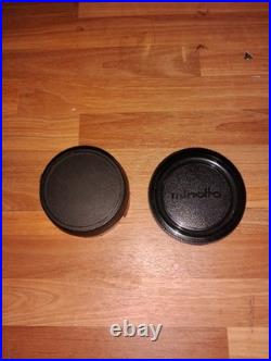 Minolta XG-1 28mm SLR Camera + Minolta MD 45mm f/2 lens Vintage Case & Flash