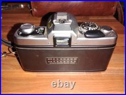 Minolta XG-1 28mm SLR Camera + Minolta MD 45mm f/2 lens Vintage Case & Flash