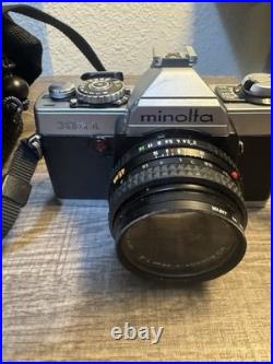 Minolta XG1 Vintage Camera With Extra Lenses Samsonite Case And Zoom