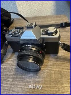 Minolta XG1 Vintage Camera With Extra Lenses Samsonite Case And Zoom