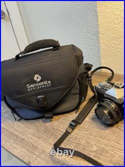 Minolta XG1 Vintage Camera With Extra Lenses Samsonite Case And Zoom Minolta XG1 Vintage Camera With Extra Lenses Samsonite Case And Zoom
