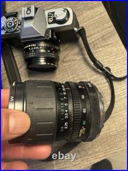 Minolta XG1 Vintage Camera With Extra Lenses Samsonite Case And Zoom