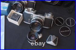 Miranda 3 vintage cameras 4 lenses great collection all working great shape