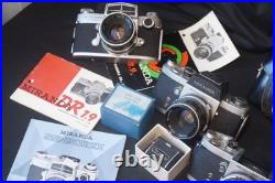 Miranda 3 vintage cameras 4 lenses great collection all working great shape