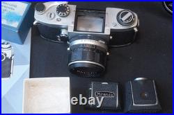 Miranda 3 vintage cameras 4 lenses great collection all working great shape