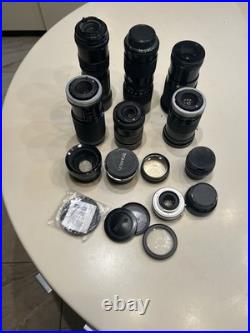 Mixed Lot Of Vintage Camera Lenses Bundle As Is
