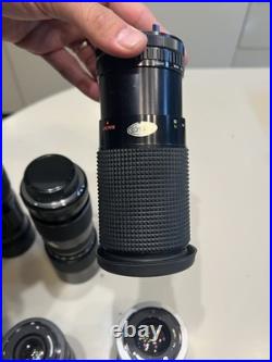 Mixed Lot Of Vintage Camera Lenses Bundle As Is