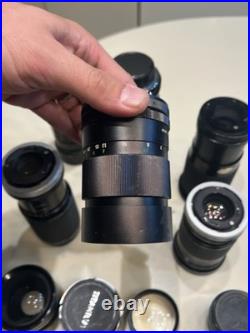 Mixed Lot Of Vintage Camera Lenses Bundle As Is