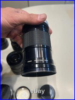 Mixed Lot Of Vintage Camera Lenses Bundle As Is