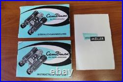 Moller Wedel CamBinox Vintage Camera Binocular with90mm f/3.5 Jdemar Lens & Box