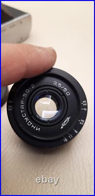 Movie camera 35mm Lens ZENIT E Industar 50-2 M39 Working vintage USSR 1975 Movie camera 35mm Lens ZENIT E Industar 50-2 M39 Working vintage USSR 1975