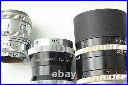 N MINT withCase Bolex H16 Paillard Bolex Reflex Movie 50mm 10mm f1.9 3Lens JAPAN