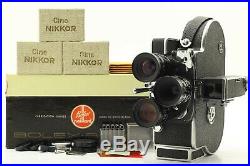 NEAR MINT- in Box BOLEX H16 Reflex 16mm Movie Film Camera with 3Lens from JAPAN